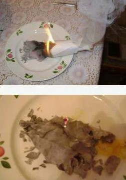 Бумага горит