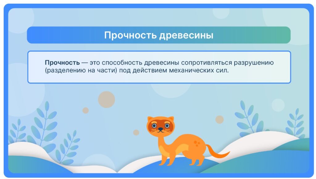 Прочность древесины