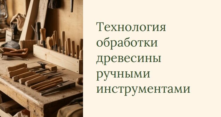 Технология обработки древесины ручными инструментами
