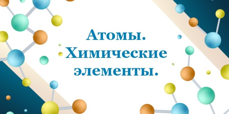 Атомы. Химические элементы.