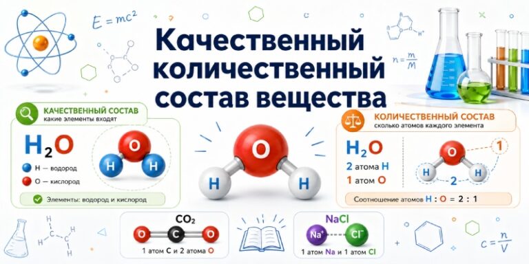 Качественный и количественный состав вещества