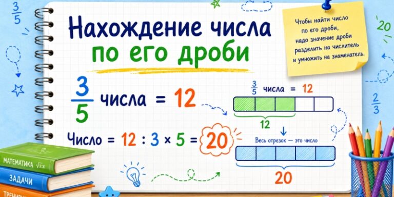Нахождение числа по его дроби