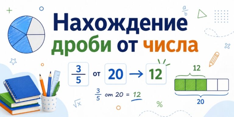 Нахождение дроби от числа