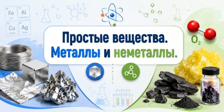 Простые вещества. Металлы и неметаллы.