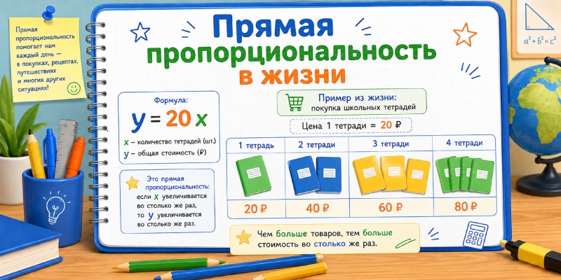 Прямая пропорциональная зависимость в жизни