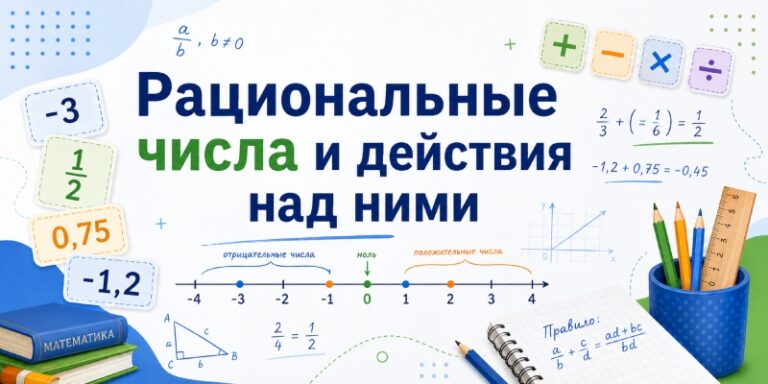 Рациональные числа и действия над ними