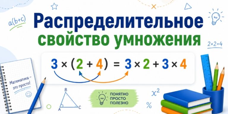 Распределительное свойство умножения