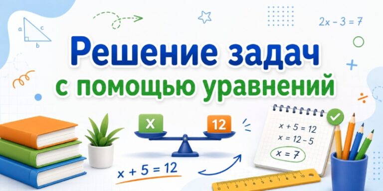 Решение задач с помощью уравнений