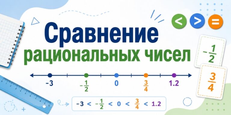 Сравнение рациональных чисел