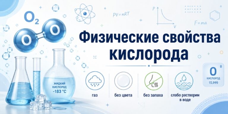 Физические свойства кислорода