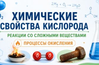 Химические свойства кислорода: реакции со сложными веществами. Процессы окисления.