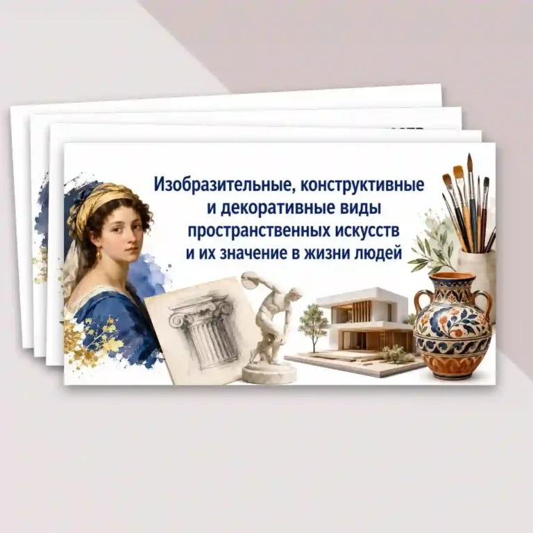 Изобразительные конструктивные и декоративные виды пространственных искусств и их значение в жизни людей