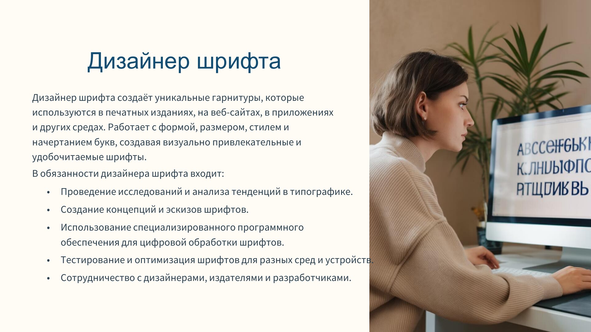 Дизайнер шрифта Дизайнер шрифта: обязанности и необходимые навыки