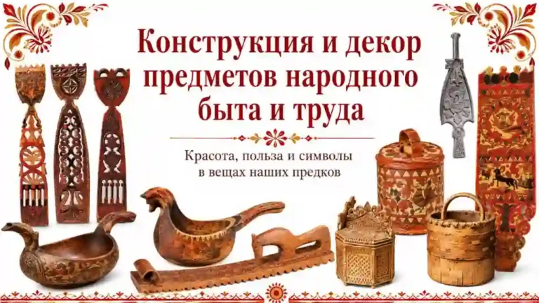 Конструкция и декор предметов народного быта и труда