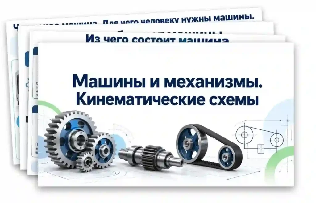 Машины и механизмы. Кинематические схемы.