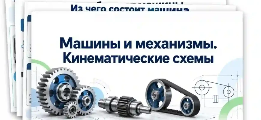 Машины и механизмы. Кинематические схемы.
