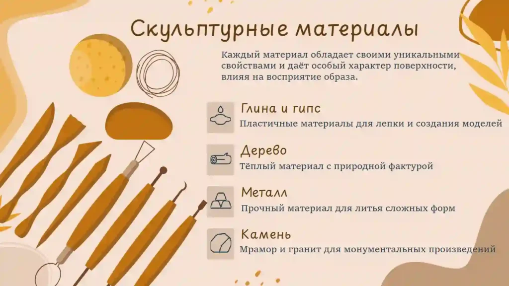 Скульптурные материалы