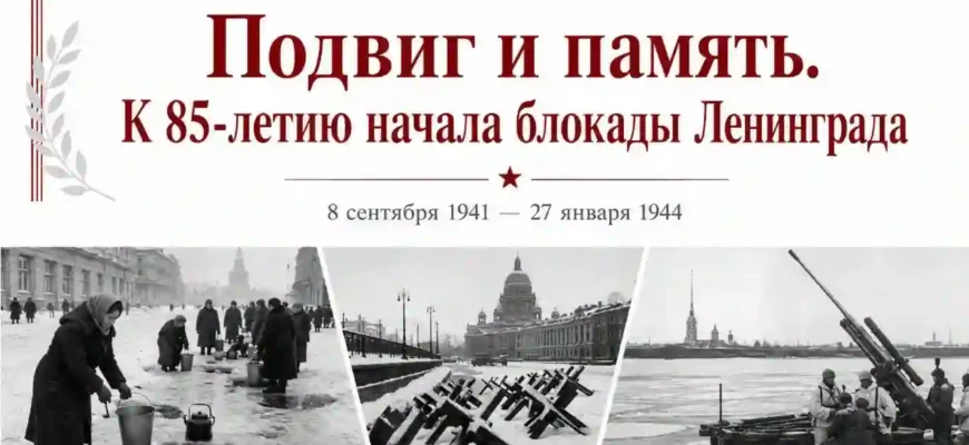 Подвиг и память К 85 летию начала блокады Ленинграда