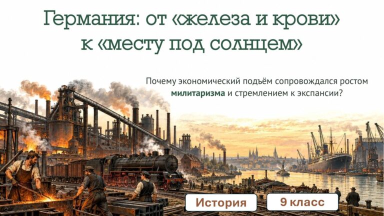 Германия: от «железа и крови» к «месту под солнцем»